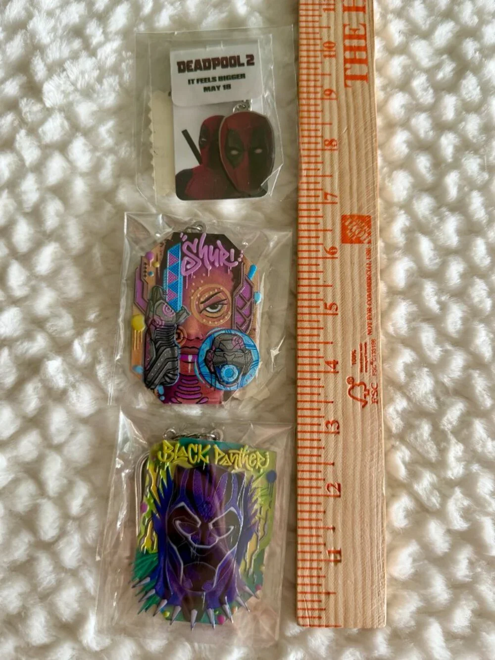 Marvel Metal Keychain Lot (3)